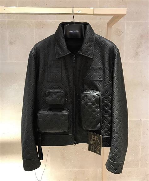 louis vuitton black leather jacket|louis vuitton jacket jose torres.